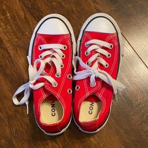 Red converse toddler size 11